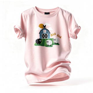 GIRLS PR PNK FARM TEE